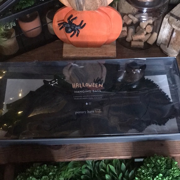 Pottery Barn kids Spooky and Cute Embroidered Hanging Bats, Set Of 6 🦇SOLD OUT! - Picture 4 of 16